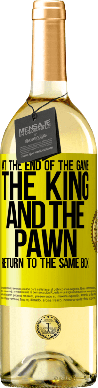 29,95 € | White Wine WHITE Edition At the end of the game, the king and the pawn return to the same box Yellow Label. Customizable label Young wine Harvest 2023 Verdejo