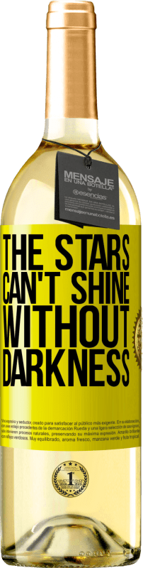 29,95 € | White Wine WHITE Edition The stars can't shine without darkness Yellow Label. Customizable label Young wine Harvest 2024 Verdejo