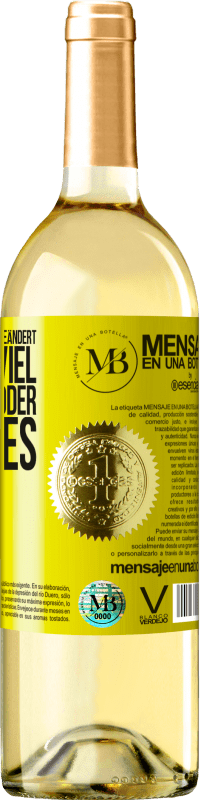 «Man ändert sich aus drei Gründen: man hat zu viel gelernt, genug gelitten oder ist es Leid geworden» WHITE Ausgabe