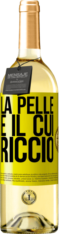 29,95 € | Vino bianco Edizione WHITE La pelle è il cui riccio Etichetta Gialla. Etichetta personalizzabile Vino giovane Raccogliere 2023 Verdejo