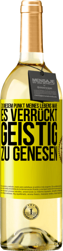 «Zu diesem Punkt meines Lebens wäre es verrückt, geistig zu genesen» WHITE Ausgabe