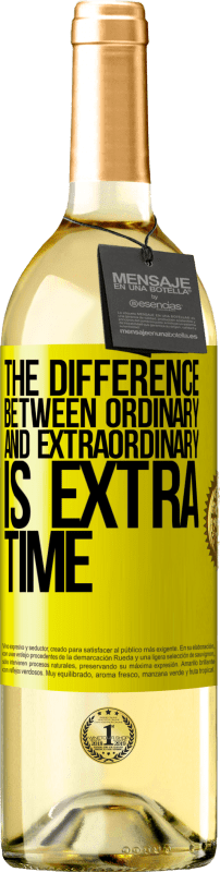 29,95 € | 白ワイン WHITEエディション 普通と異常の違いは余分な時間です 黄色のラベル. カスタマイズ可能なラベル 若いワイン 収穫 2025 Verdejo