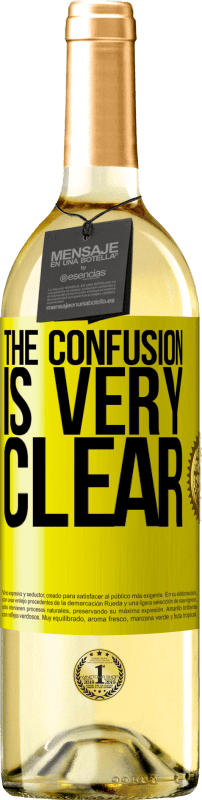 29,95 € 免费送货 | 白葡萄酒 WHITE版 混乱很明显 黄色标签. 可自定义的标签 青年酒 收成 2025 Verdejo