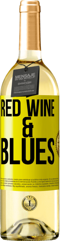 29,95 € | Белое вино Издание WHITE Red wine & Blues Желтая этикетка. Настраиваемая этикетка Молодое вино Урожай 2025 Verdejo