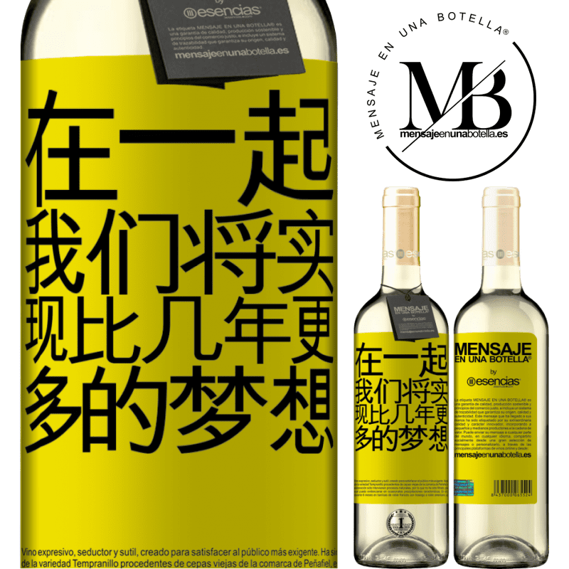 «在一起，我们将实现比几年更多的梦想» WHITE版