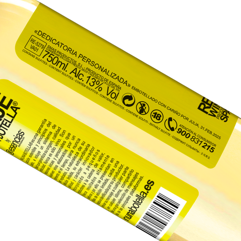 Total traceability. «Now I am not available, but I value your good taste» WHITE Edition