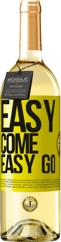 29,95 € | Weißwein WHITE Ausgabe Easy come, easy go Gelbes Etikett. Anpassbares Etikett Junger Wein Ernte 2024 Verdejo