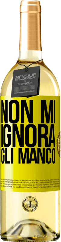 29,95 € | Vino bianco Edizione WHITE Non mi ignora, gli manco Etichetta Gialla. Etichetta personalizzabile Vino giovane Raccogliere 2025 Verdejo