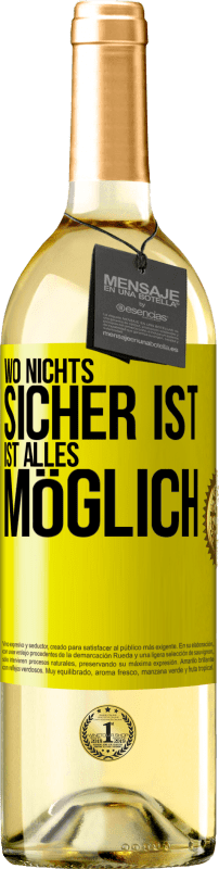 «Wo nichts sicher ist, ist alles möglich» WHITE Ausgabe