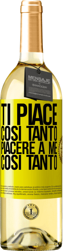 29,95 € Spedizione Gratuita | Vino bianco Edizione WHITE Ti piace così tanto piacere a me così tanto Etichetta Gialla. Etichetta personalizzabile Vino giovane Raccogliere 2023 Verdejo