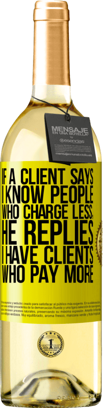 «Если клиент говорит: Я знаю людей, которые берут меньше, он отвечает: У меня есть клиенты, которые платят больше» Издание WHITE