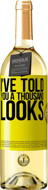 29,95 € | 白ワイン WHITEエディション 私はあなたに千のルックスを言った 黄色のラベル. カスタマイズ可能なラベル 若いワイン 収穫 2025 Verdejo