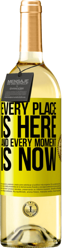 29,95 € | White Wine WHITE Edition Every place is here and every moment is now Yellow Label. Customizable label Young wine Harvest 2023 Verdejo