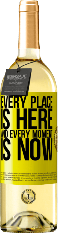 29,95 € | White Wine WHITE Edition Every place is here and every moment is now Yellow Label. Customizable label Young wine Harvest 2024 Verdejo