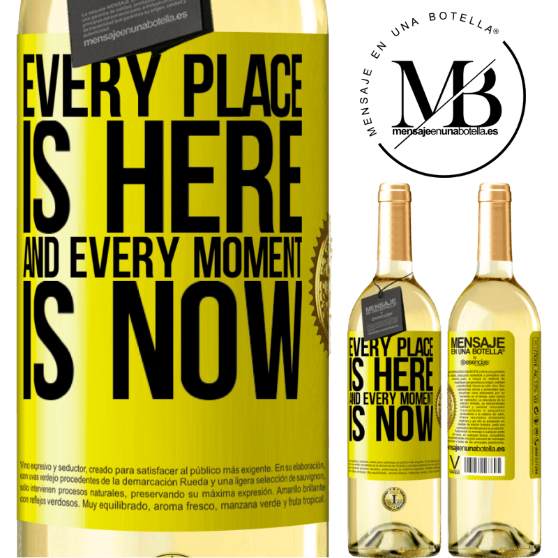 29,95 € Free Shipping | White Wine WHITE Edition Every place is here and every moment is now Yellow Label. Customizable label Young wine Harvest 2022 Verdejo