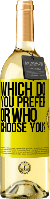 29,95 € | 白葡萄酒 WHITE版 您更喜欢哪个，或谁选择了您？ 黄色标签. 可自定义的标签 青年酒 收成 2025 Verdejo