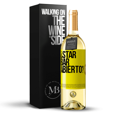 «¿STAR BAR abierto?» Edizione WHITE