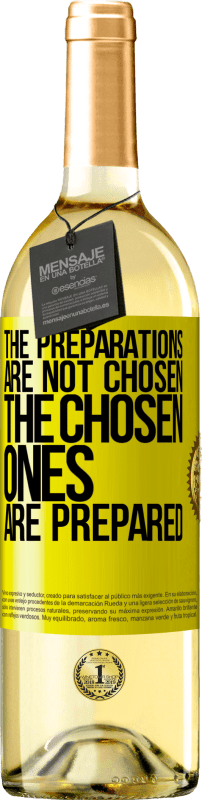 29,95 € Free Shipping | White Wine WHITE Edition The preparations are not chosen, the chosen ones are prepared Yellow Label. Customizable label Young wine Harvest 2025 Verdejo