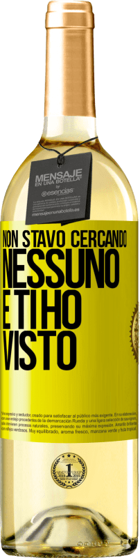 29,95 € Spedizione Gratuita | Vino bianco Edizione WHITE Non stavo cercando nessuno e ti ho visto Etichetta Gialla. Etichetta personalizzabile Vino giovane Raccogliere 2025 Verdejo