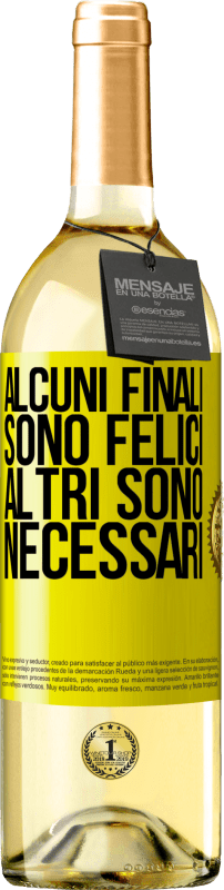 29,95 € | Vino bianco Edizione WHITE Alcuni finali sono felici. Altri sono necessari Etichetta Gialla. Etichetta personalizzabile Vino giovane Raccogliere 2025 Verdejo