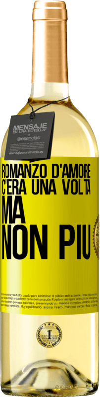 29,95 € | Vino bianco Edizione WHITE Romanzo d'amore. C'era una volta, ma non più Etichetta Gialla. Etichetta personalizzabile Vino giovane Raccogliere 2024 Verdejo