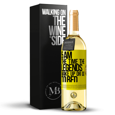 «5 AM. The time the legends wake up or go to bed» WHITE Edition