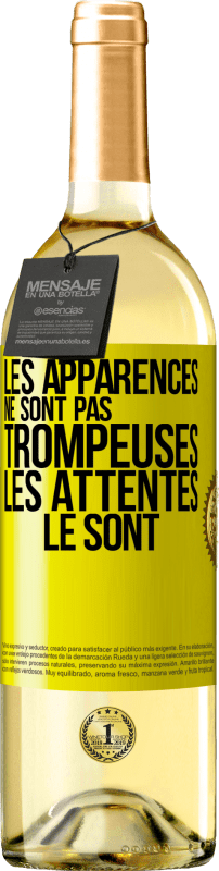 29,95 € | Vin blanc Édition WHITE Les apparences ne sont pas trompeuses. Les attentes le sont Étiquette Jaune. Étiquette personnalisable Vin jeune Récolte 2025 Verdejo