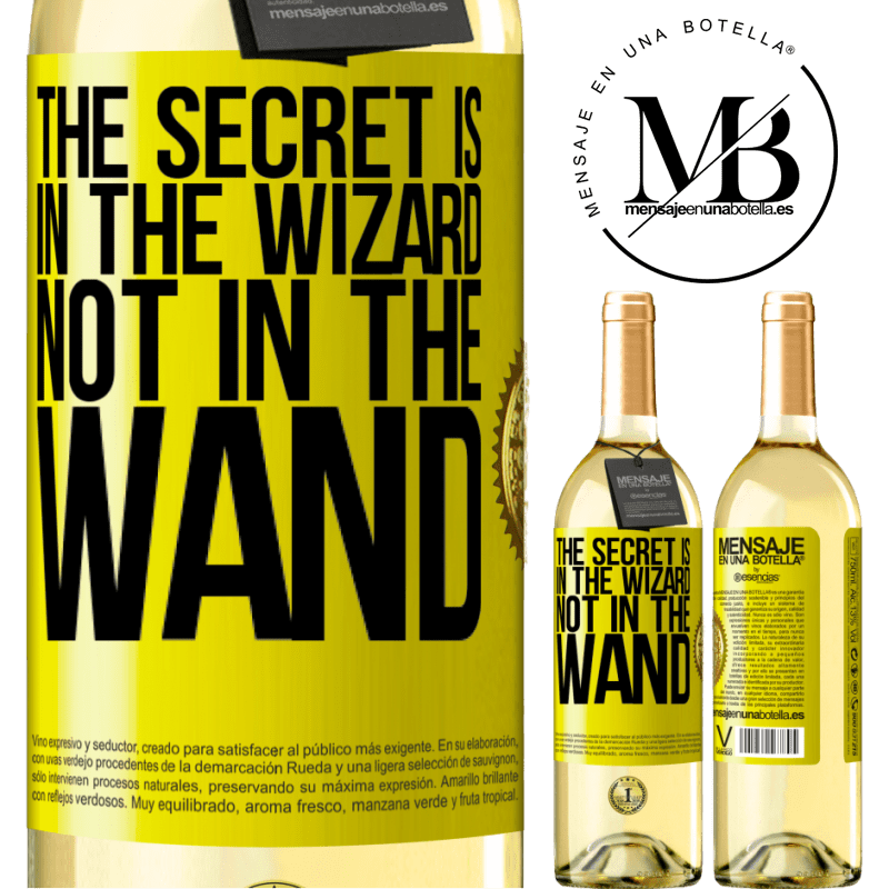 29,95 € Free Shipping | White Wine WHITE Edition The secret is in the wizard, not in the wand Yellow Label. Customizable label Young wine Harvest 2023 Verdejo