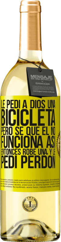 «Le pedí a Dios una bicicleta, pero sé que Él no funciona así. Entonces robé una, y le pedí perdón» Edición WHITE