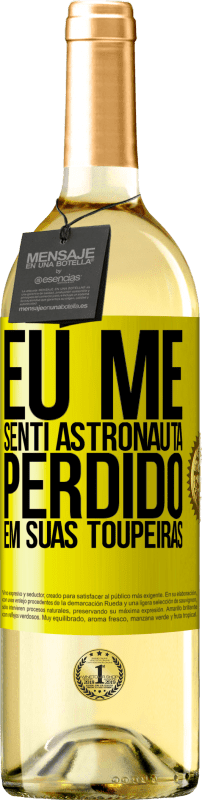 29,95 € | Vinho branco Edição WHITE Eu me senti astronauta, perdido em suas toupeiras Etiqueta Amarela. Etiqueta personalizável Vinho jovem Colheita 2024 Verdejo