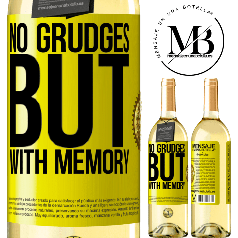 29,95 € Free Shipping | White Wine WHITE Edition No grudges, but with memory Yellow Label. Customizable label Young wine Harvest 2022 Verdejo