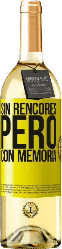 29,95 € | Vino Blanco Edición WHITE Sin rencores, pero con memoria Etiqueta Amarilla. Etiqueta personalizable Vino joven Cosecha 2023 Verdejo