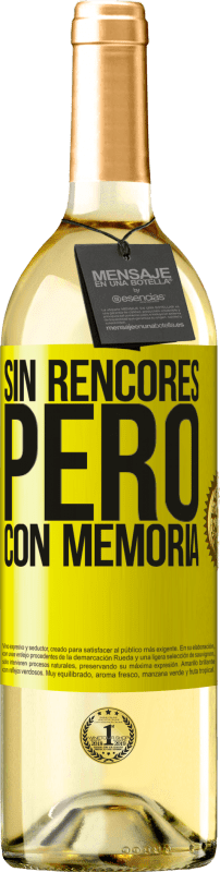 29,95 € | Vino Blanco Edición WHITE Sin rencores, pero con memoria Etiqueta Amarilla. Etiqueta personalizable Vino joven Cosecha 2025 Verdejo
