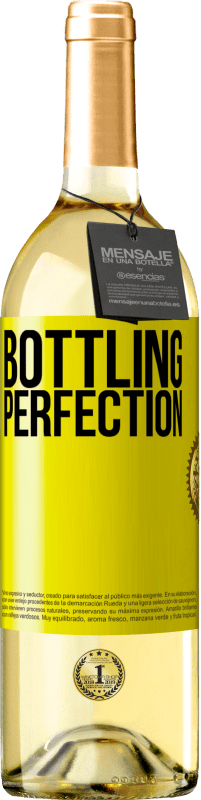 Бесплатная доставка | Белое вино Издание WHITE Bottling perfection Желтая этикетка. Настраиваемая этикетка Молодое вино Урожай 2023 Verdejo