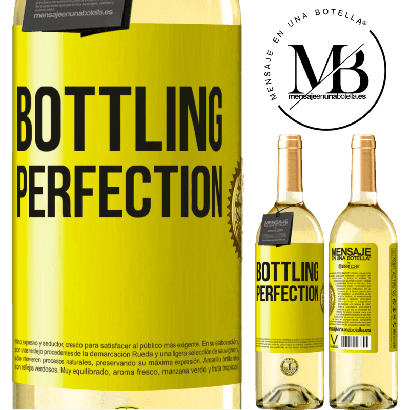 29,95 € Envío gratis | Vino Blanco Edición WHITE Bottling perfection Etiqueta Amarilla. Etiqueta personalizable Vino joven Cosecha 2025 Verdejo