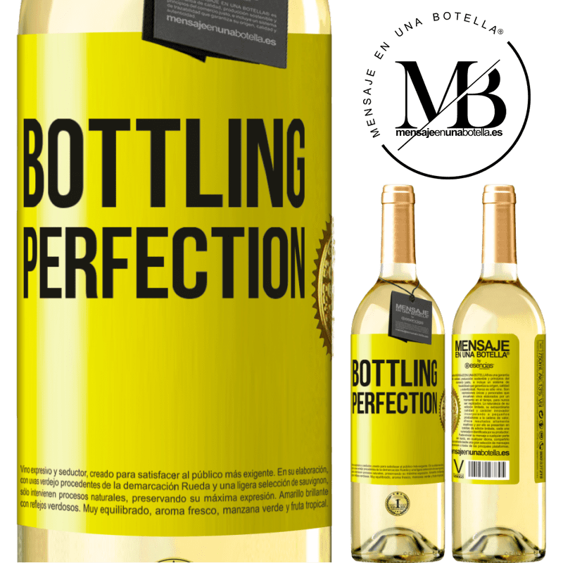29,95 € Kostenloser Versand | Weißwein WHITE Ausgabe Bottling perfection Gelbes Etikett. Anpassbares Etikett Junger Wein Ernte 2025 Verdejo