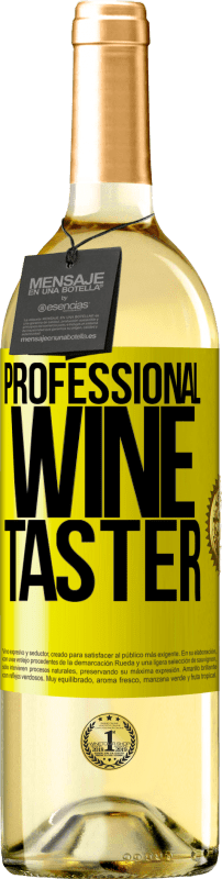 29,95 € | Vino bianco Edizione WHITE Professional wine taster Etichetta Gialla. Etichetta personalizzabile Vino giovane Raccogliere 2023 Verdejo