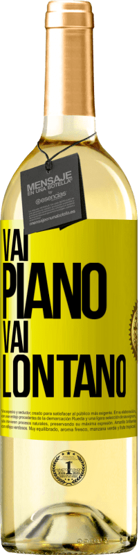 29,95 € | Vino bianco Edizione WHITE Vai piano Vai lontano Etichetta Gialla. Etichetta personalizzabile Vino giovane Raccogliere 2024 Verdejo