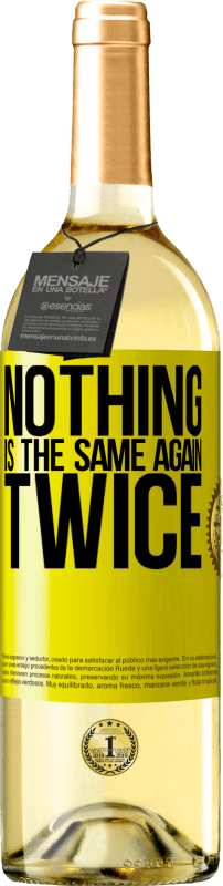 29,95 € Free Shipping | White Wine WHITE Edition Nothing is the same again twice Yellow Label. Customizable label Young wine Harvest 2024 Verdejo