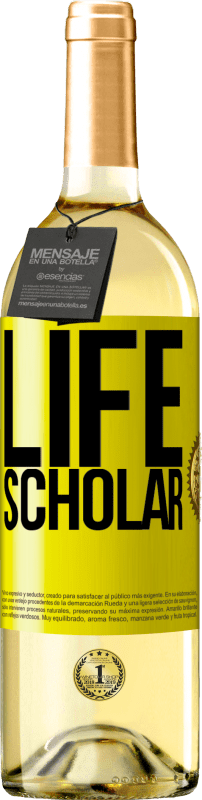 29,95 € | Vinho branco Edição WHITE Life Scholar Etiqueta Amarela. Etiqueta personalizável Vinho jovem Colheita 2023 Verdejo