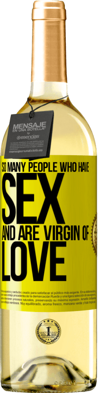 29,95 € | 白葡萄酒 WHITE版 这么多有性爱的人 黄色标签. 可自定义的标签 青年酒 收成 2023 Verdejo