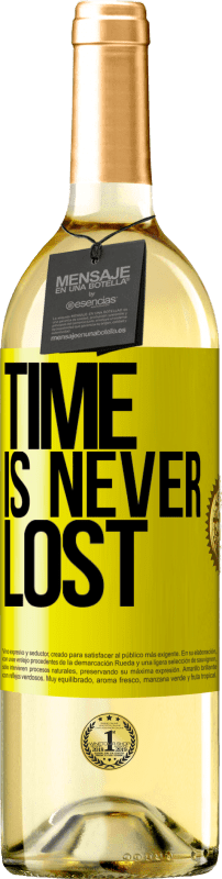 29,95 € | White Wine WHITE Edition Time is never lost Yellow Label. Customizable label Young wine Harvest 2024 Verdejo