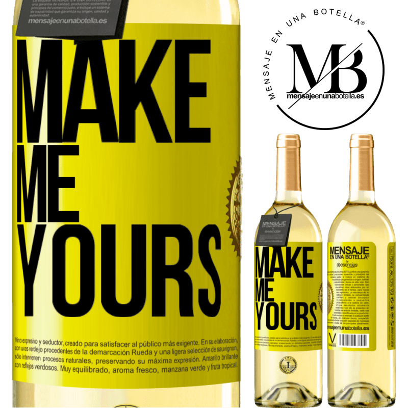 29,95 € Free Shipping | White Wine WHITE Edition Make me yours Yellow Label. Customizable label Young wine Harvest 2024 Verdejo