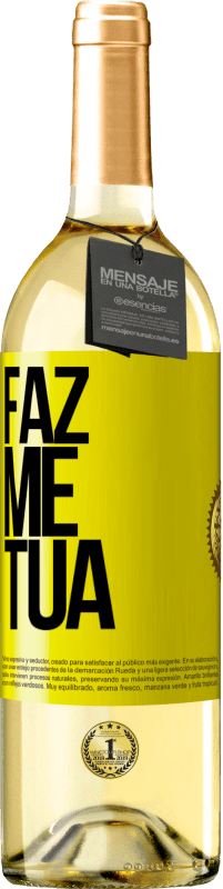 29,95 € Envio grátis | Vinho branco Edição WHITE Faz me tua Etiqueta Amarela. Etiqueta personalizável Vinho jovem Colheita 2025 Verdejo