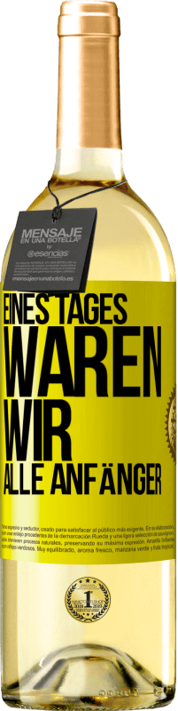 «Eines Tages waren wir alle Anfänger» WHITE Ausgabe