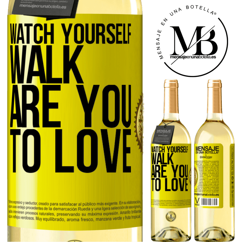 29,95 € Free Shipping | White Wine WHITE Edition Watch yourself walk. Are you to love Yellow Label. Customizable label Young wine Harvest 2022 Verdejo