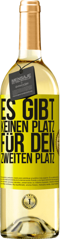 «Es gibt keinen Platz für den zweiten Platz» WHITE Ausgabe