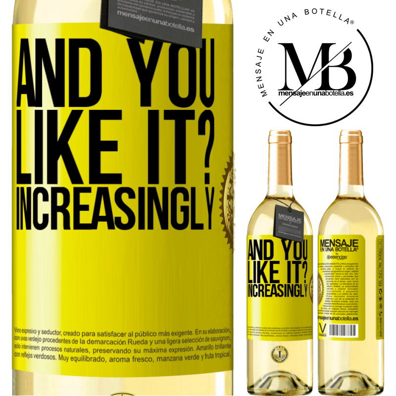 29,95 € Free Shipping | White Wine WHITE Edition and you like it? Increasingly Yellow Label. Customizable label Young wine Harvest 2022 Verdejo