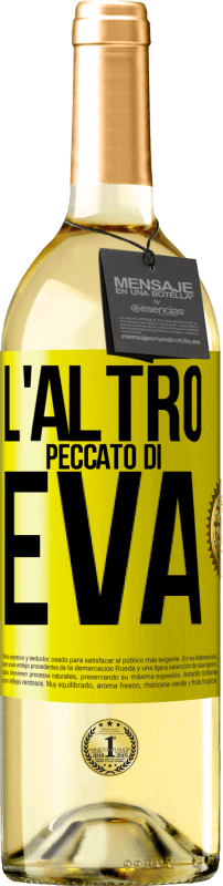 29,95 € | Vino bianco Edizione WHITE L'altro peccato di Eva Etichetta Gialla. Etichetta personalizzabile Vino giovane Raccogliere 2025 Verdejo