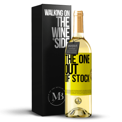 «The one out of stock» Edición WHITE